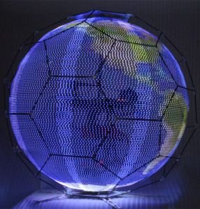DoCoMo invents spherical LED display drone